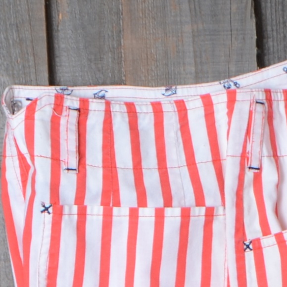 18"RISE MOM High Waisted*Bermudas*OutBack Red - Picture 6 of 7